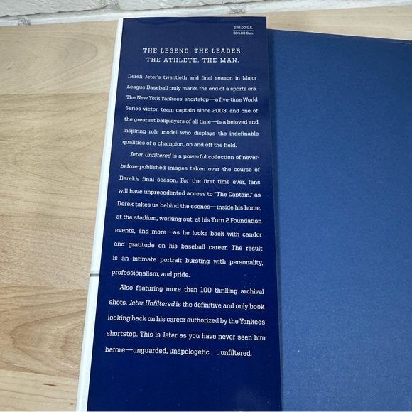 Jeter Unfiltered Hardcover Book, EUC - Picture 3 of 8